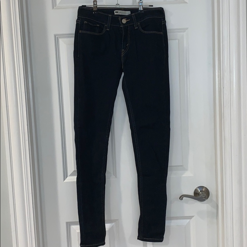 Levi’s dark denim skinny jeans
